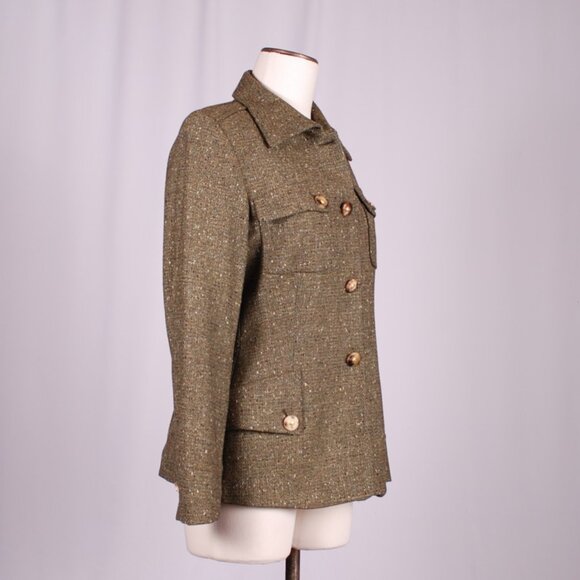 VTG Escada Tweed Safari Blazer, Sz - 38 (US 6) - Picture 4 of 6